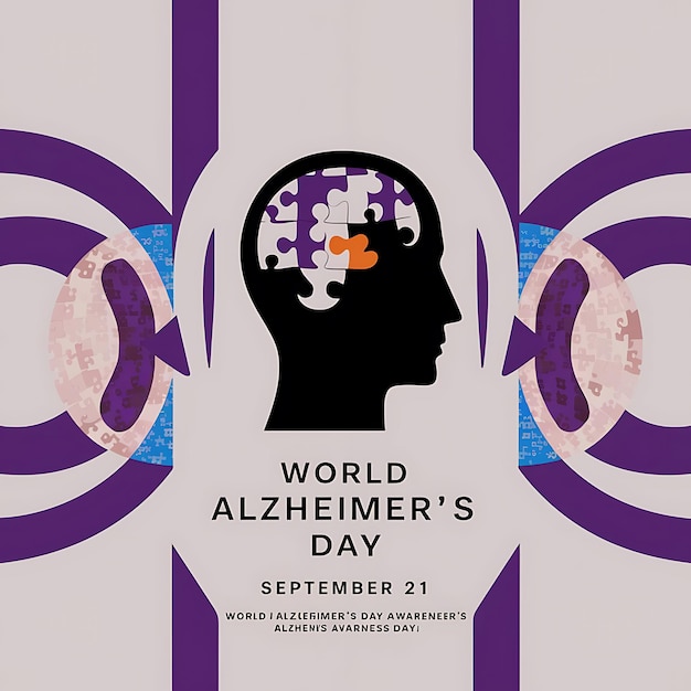 World Alzheimers Day vector design template