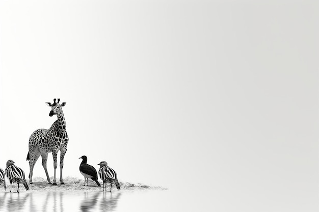 Photo world animal day minimalistic mono backgroun