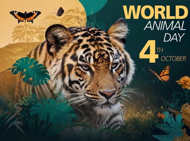 world animal day poster