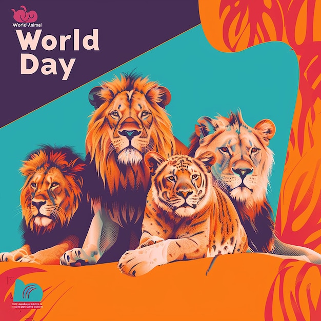 World Animal Day promotional Instagram post template