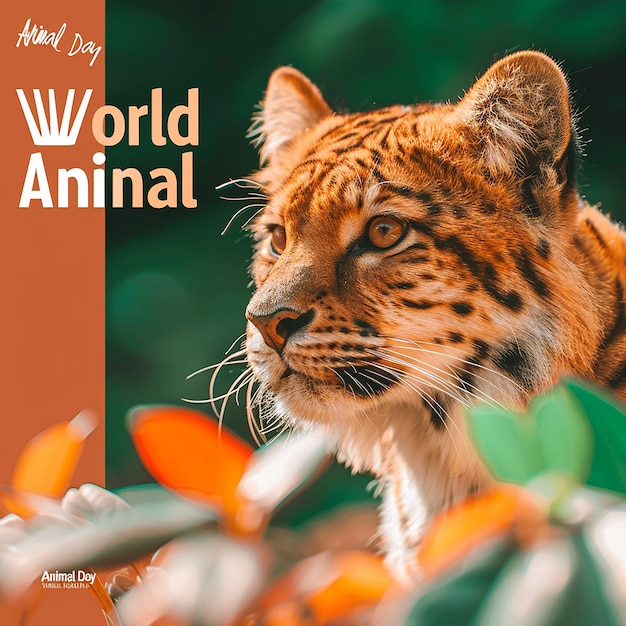 World Animal Day promotional Instagram post template