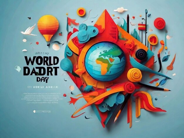 World art day banner