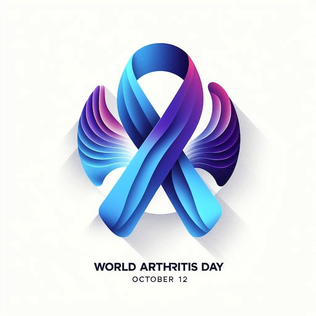 Photo world arthritis day background banner card poster template vector illustration