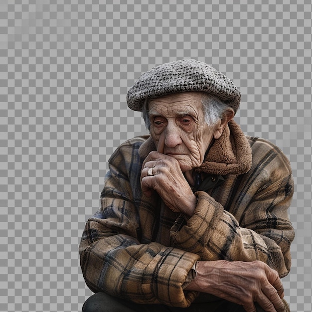 World Asthma Day and elder day isolated on transparent background