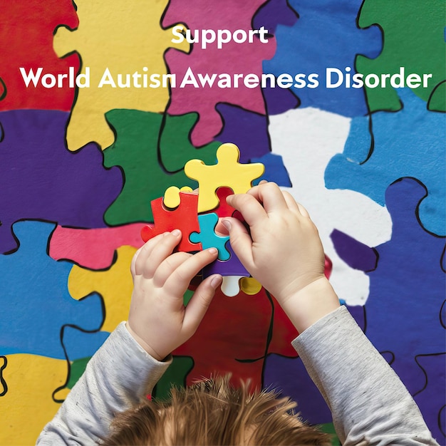 Photo world autism awareness day world autism awareness day poster autism awareness month