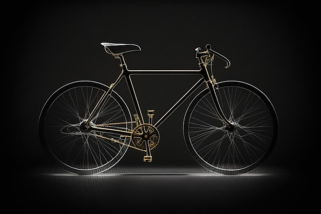 World Bicycle Day concept on black background wallpaper isolate AI generated