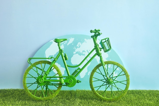 World Bicycle Day Green bicycle and world Environment preserve