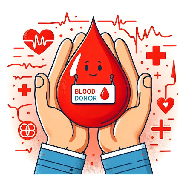 Photo world blood donation day celebrate the gift of life and save lives together