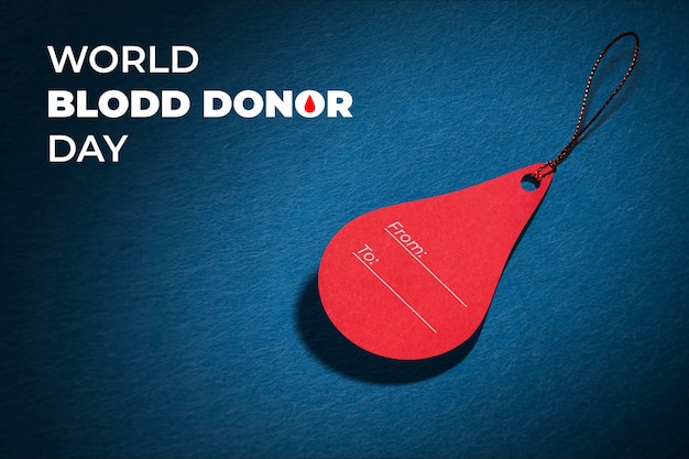 World blood donor day collage design