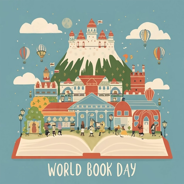 World book day social media post template