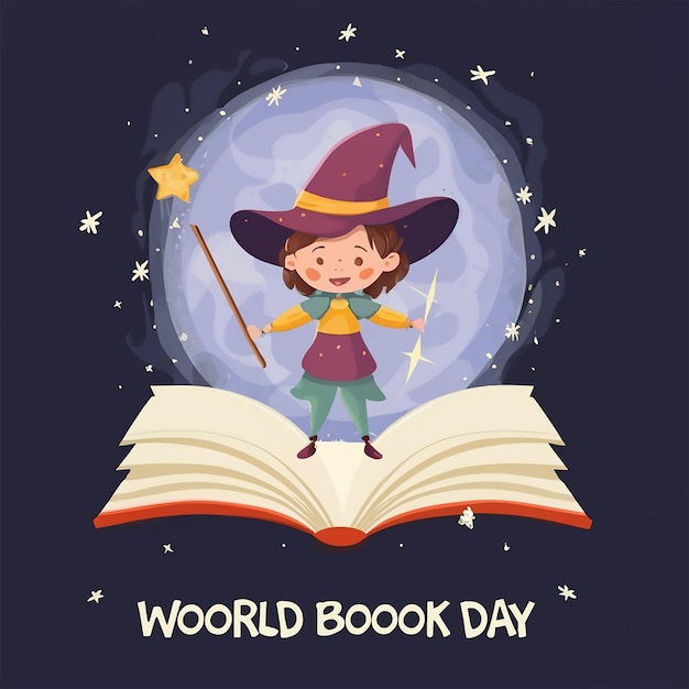 World book day social media post template