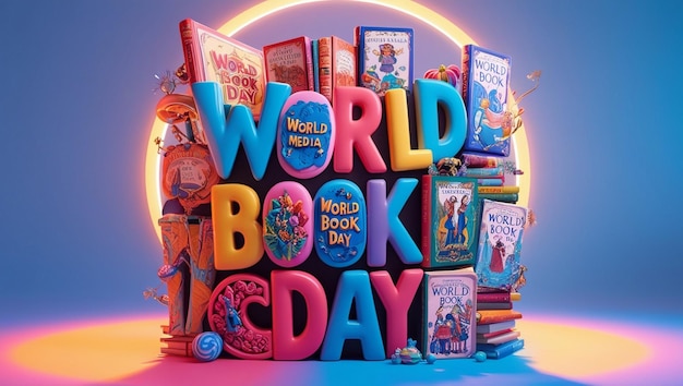 Photo world book day social media poster celebrate with engaging designs