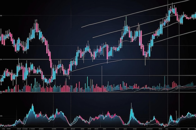 World business graph or stock market chart or forex trading