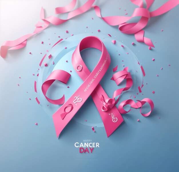 World Cancer day template design by artificial intelligence