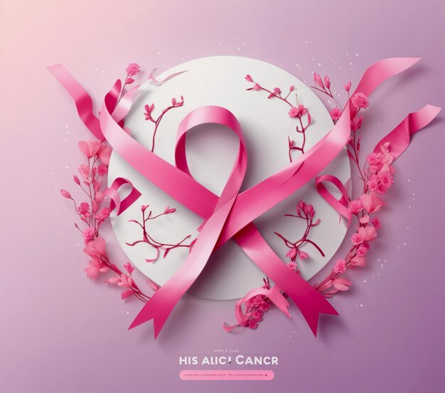 World Cancer day template design by artificial intelligence