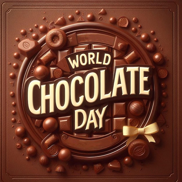 World Chocolate Day Background Social Media Post World Chocolate Day