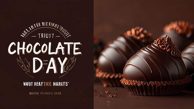 Photo world chocolate day banner chocolate day images chocolate day templates chocolate background