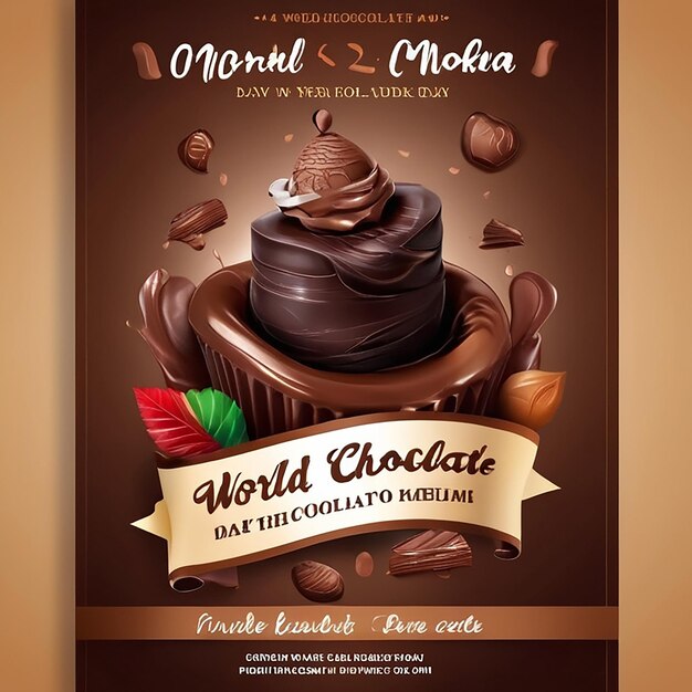 World Chocolate Day Celebration Poster Design