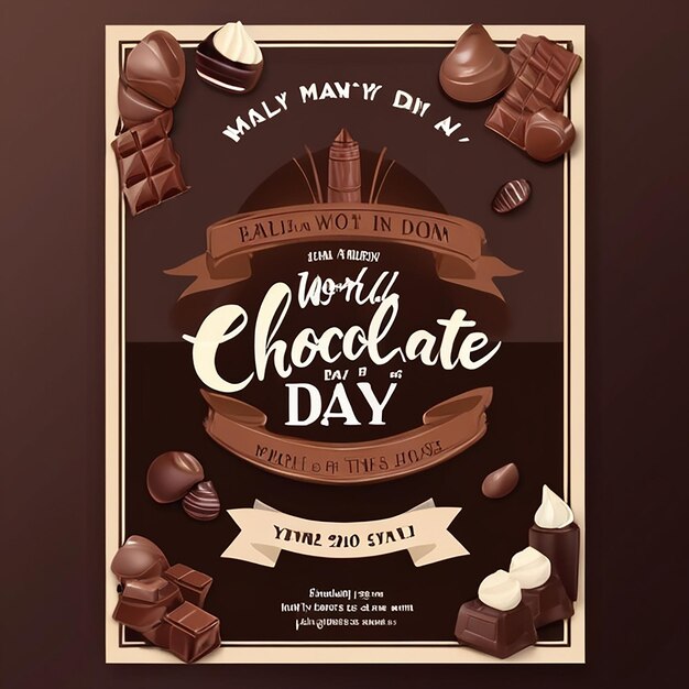 World Chocolate Day Celebration Poster Design