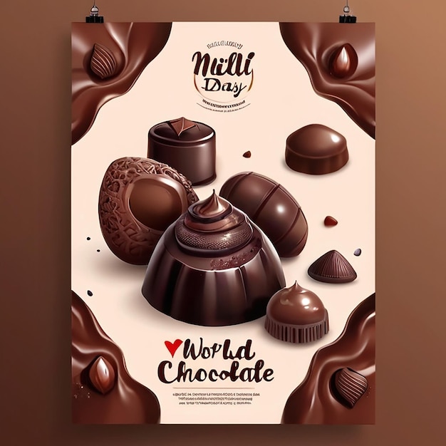 World Chocolate Day Celebration Poster Design