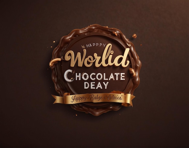 World Chocolate Day chocolate images banner design Generative ai