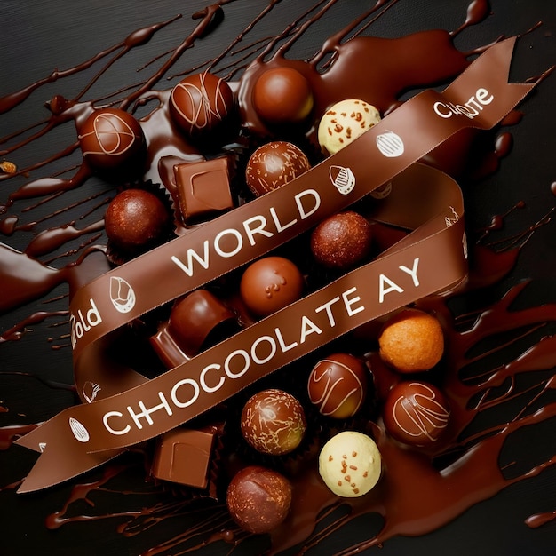 world chocolate day illustration