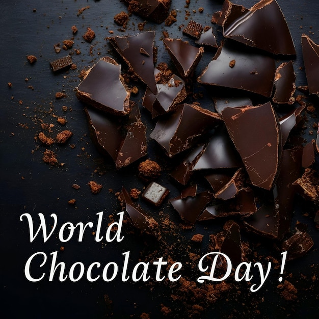 world chocolate day poster for social media