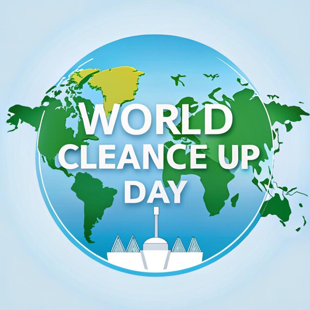 Photo world cleanup day background