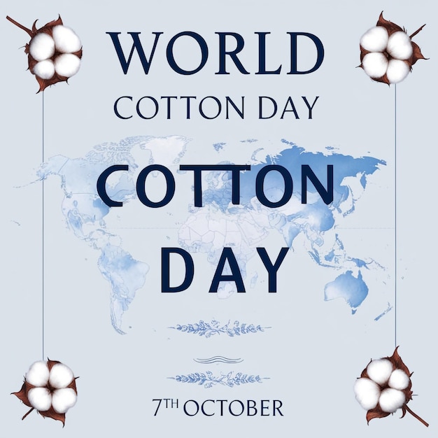 World Cotton Day Banner Template