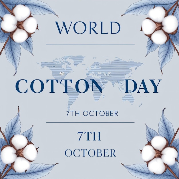 World Cotton Day Banner Template