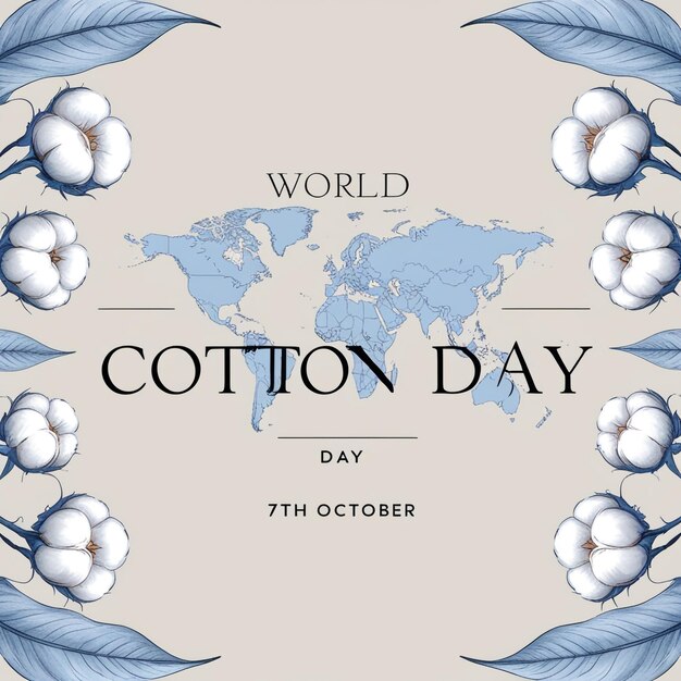 World Cotton Day Banner Template