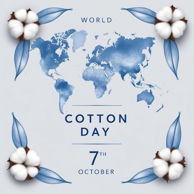 World Cotton Day Banner Template