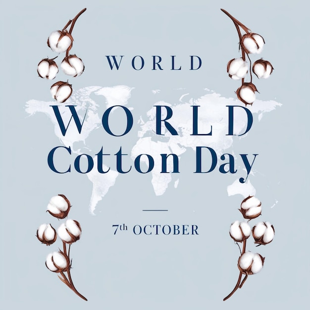 World Cotton Day Banner Template