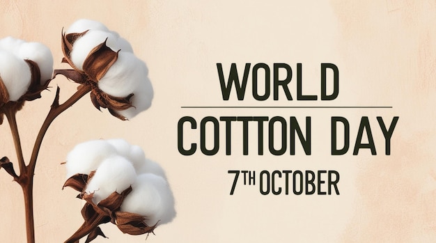 World Cotton Day Banner Template