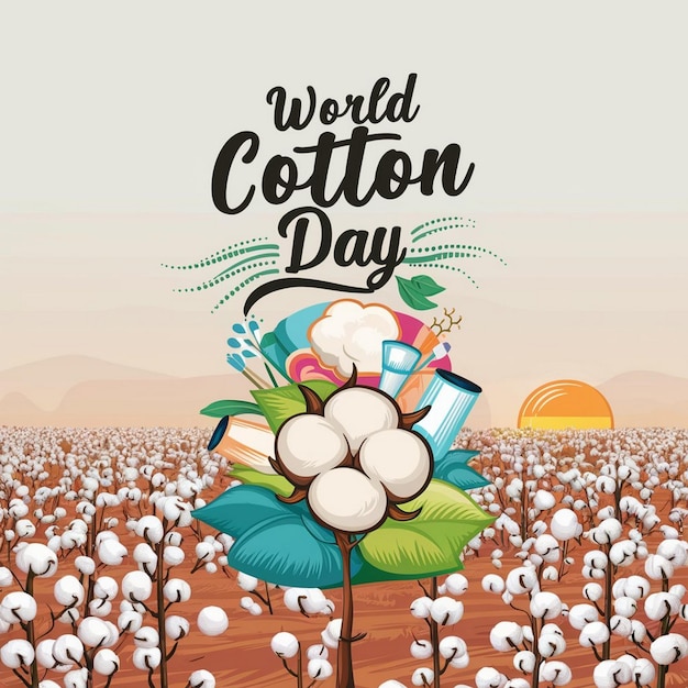 World Cotton Day Illustration