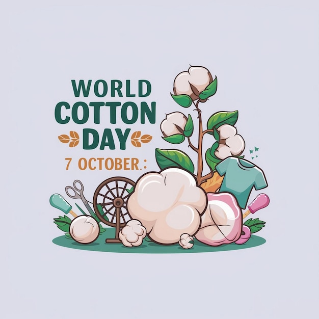 World Cotton Day Illustration