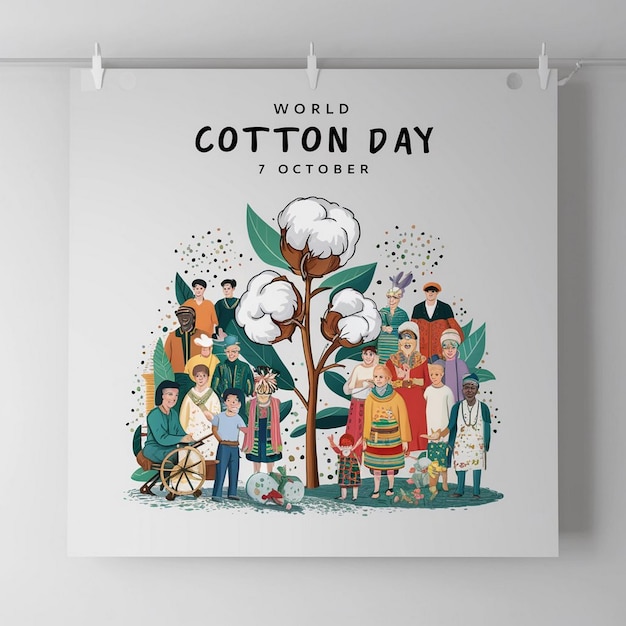 World Cotton Day Illustration