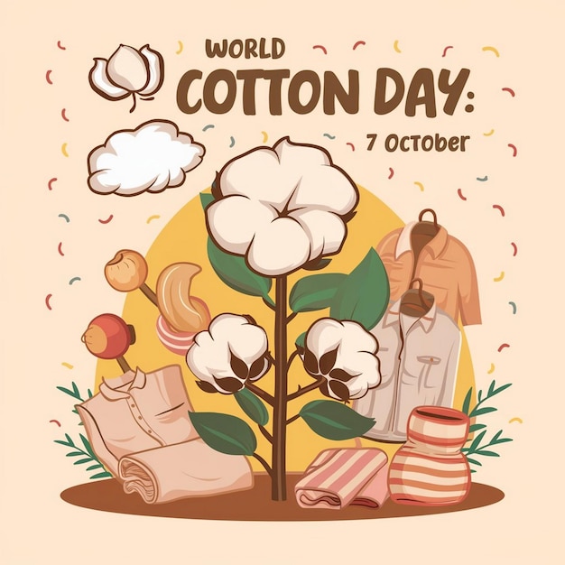 World Cotton Day Illustration