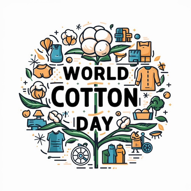 World Cotton Day Illustration