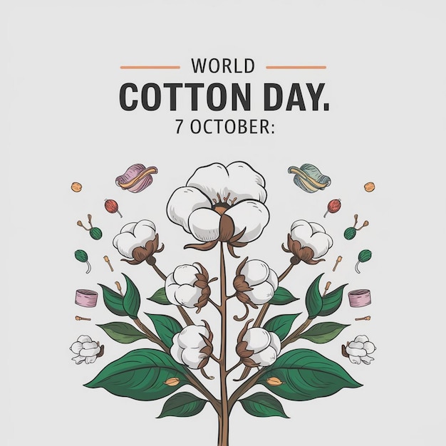 World Cotton Day Illustration