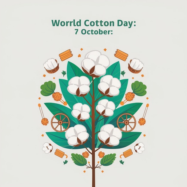 World Cotton Day Illustration