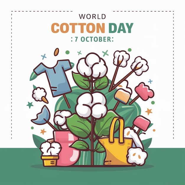 World Cotton Day Illustration