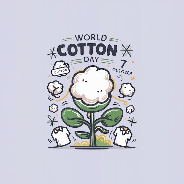 World Cotton Day Illustration