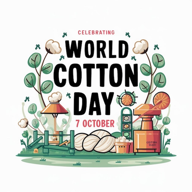 World Cotton Day Illustration