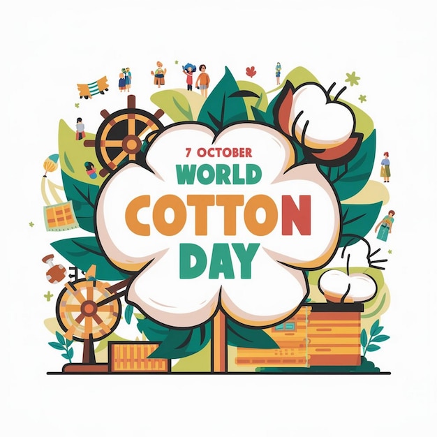 World Cotton Day Illustration