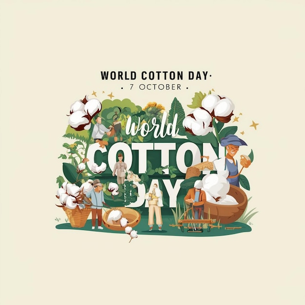 World Cotton Day Illustration