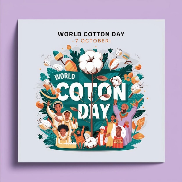 World Cotton Day Illustration