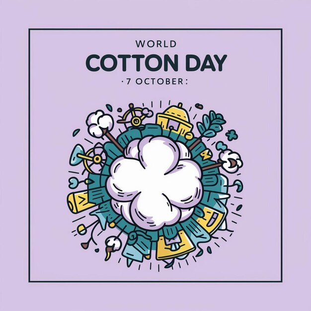 World Cotton Day Illustration