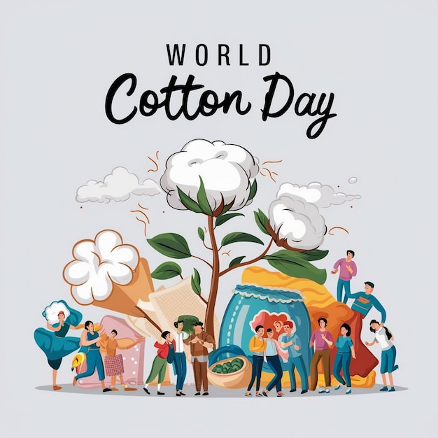 World Cotton Day Illustration