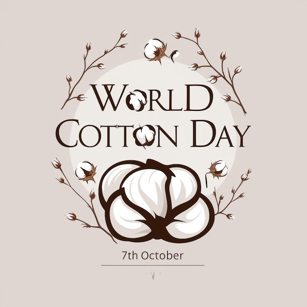 World Cotton Day October 7 Banner Design